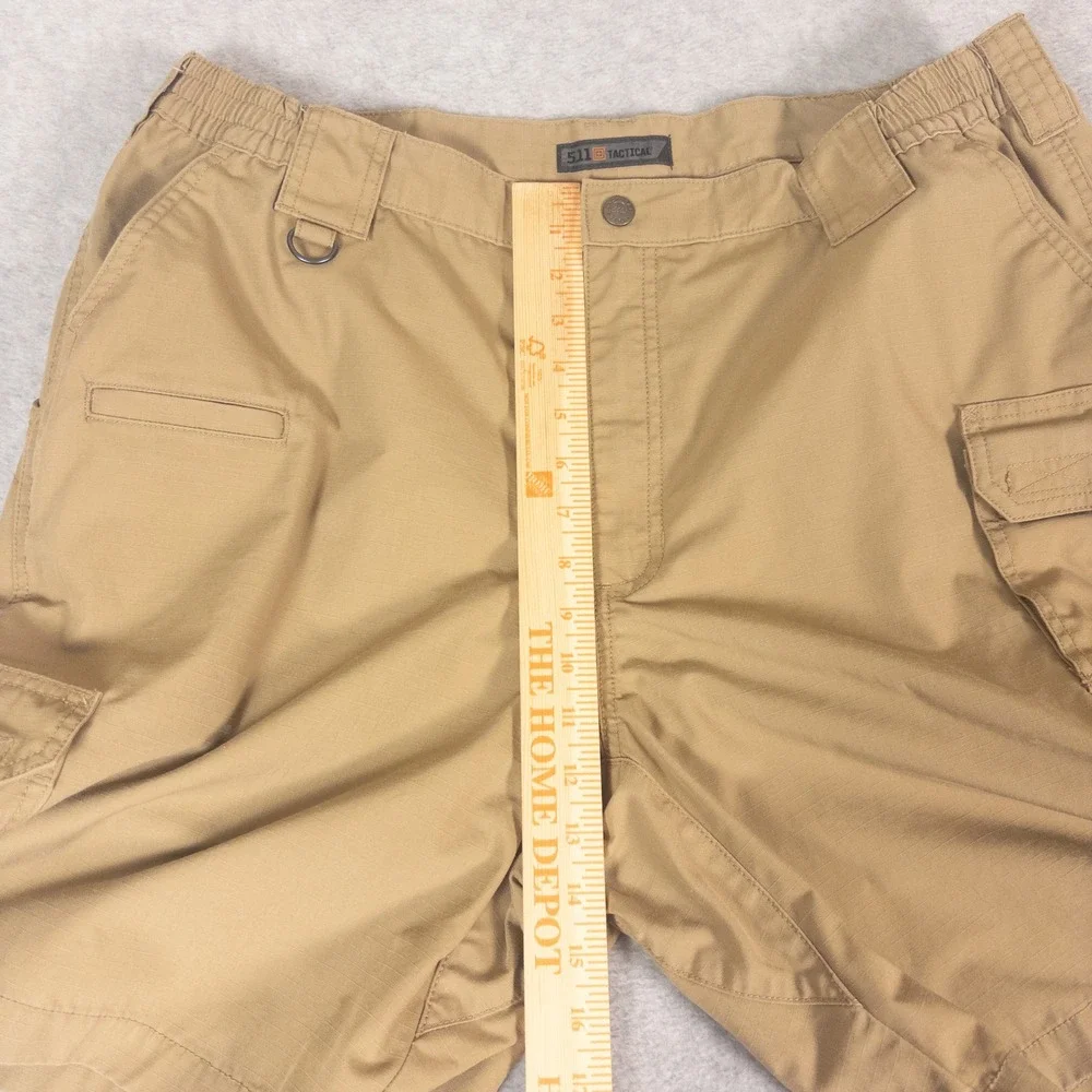 5.11 Tactical Mens Khaki Ripstop Cargo Shorts Size 40 Tan Hiking Outdoor Utility